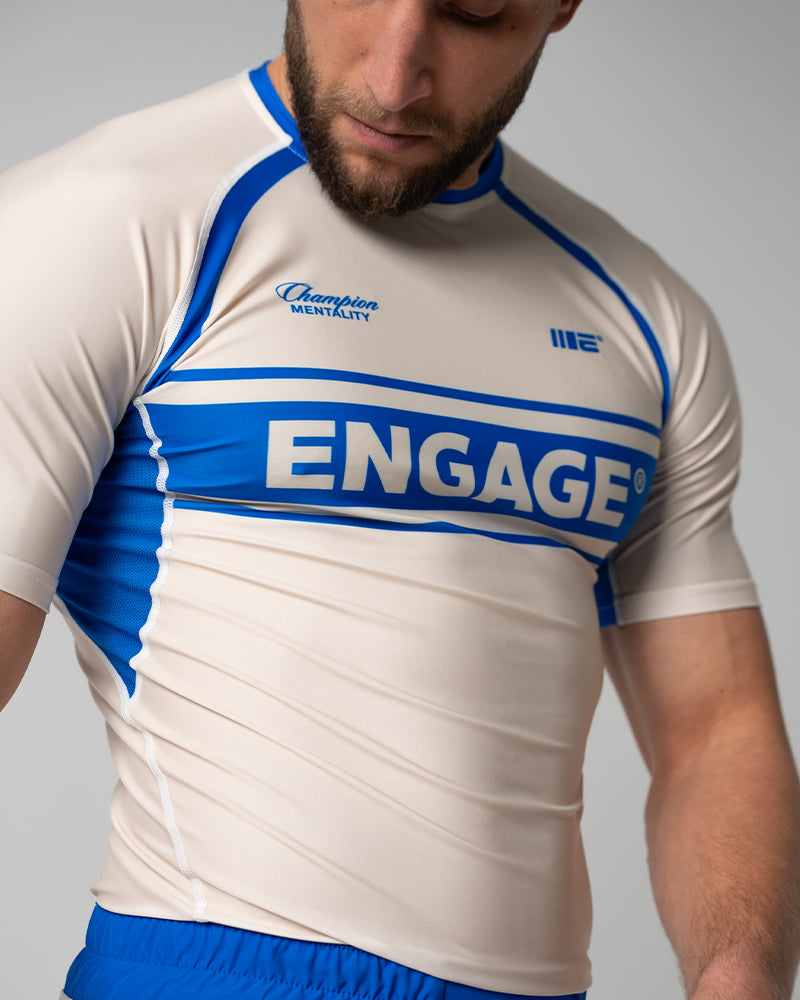Invictus (Royal Ivory) Short Sleeve Rash Guard